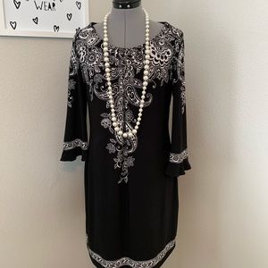 Chic Classic Black and White Dress